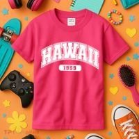 Hawaii Collegiate Style 1959 Kids T-Shirt thumb 3