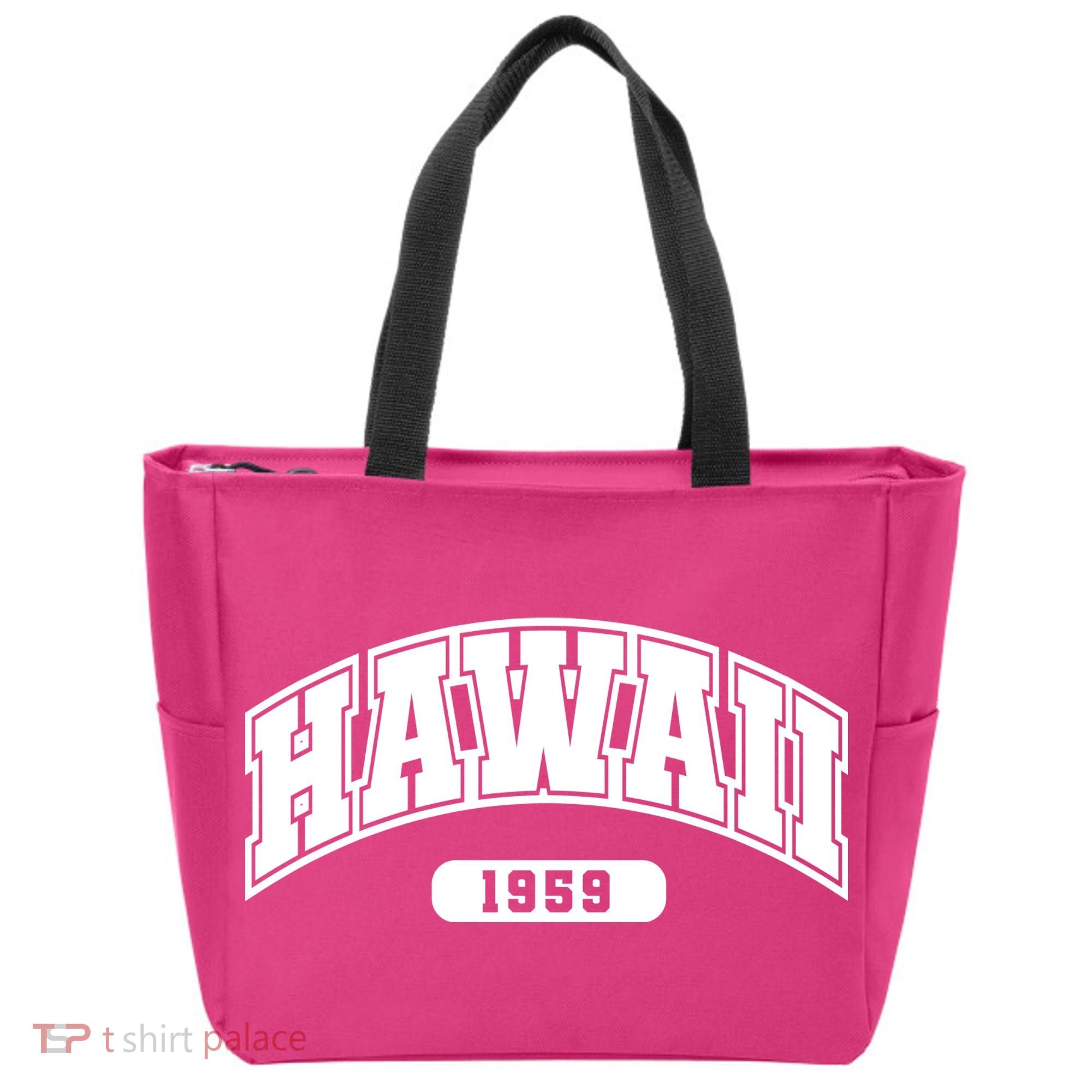 Hawaii Collegiate Style 1959 Tote Bag