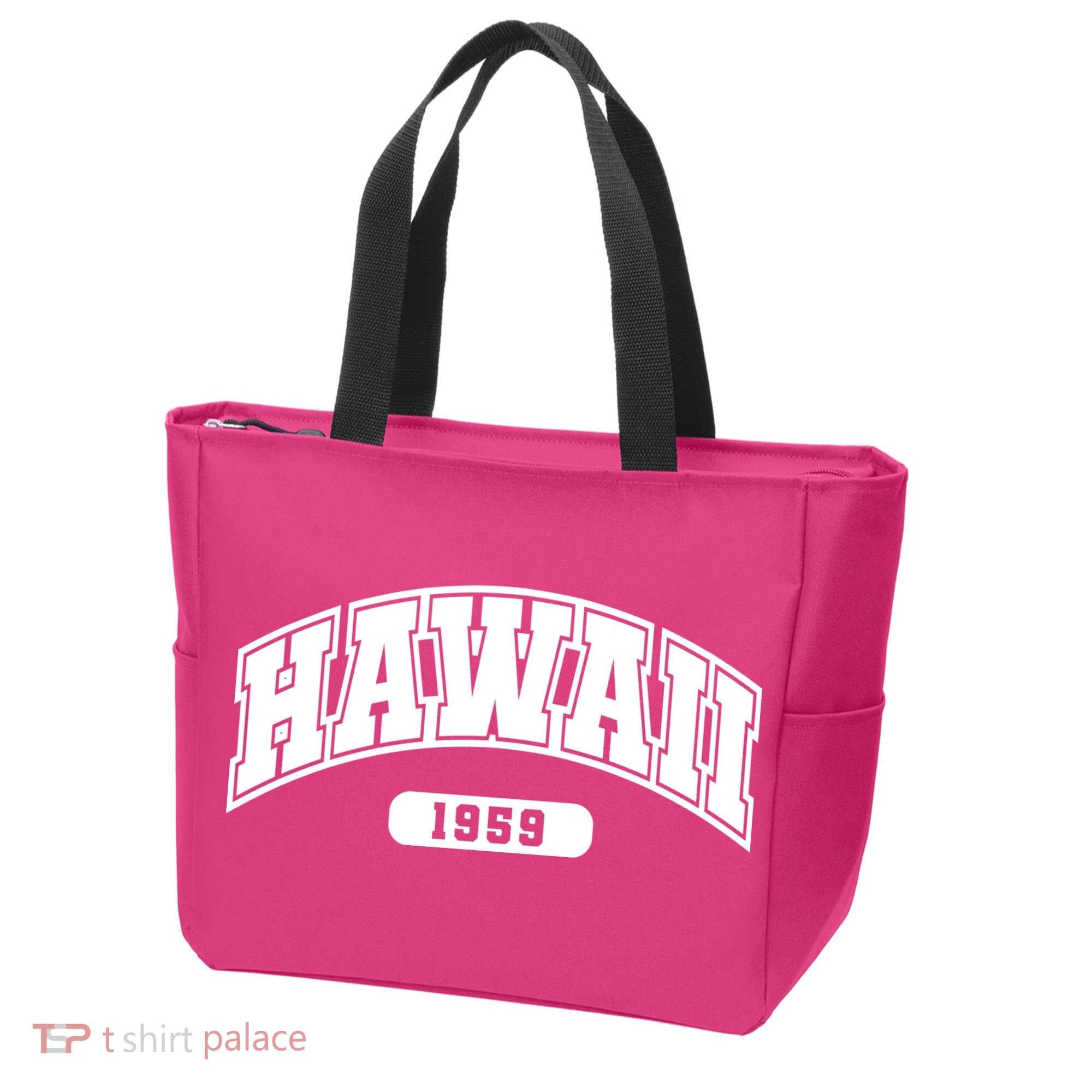 Hawaii Collegiate Style 1959 Tote Bag