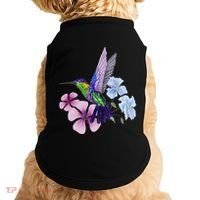 Hummingbird Colibri Snowcap Bird Flowers Tropical Summer Doggie Tank thumb 0