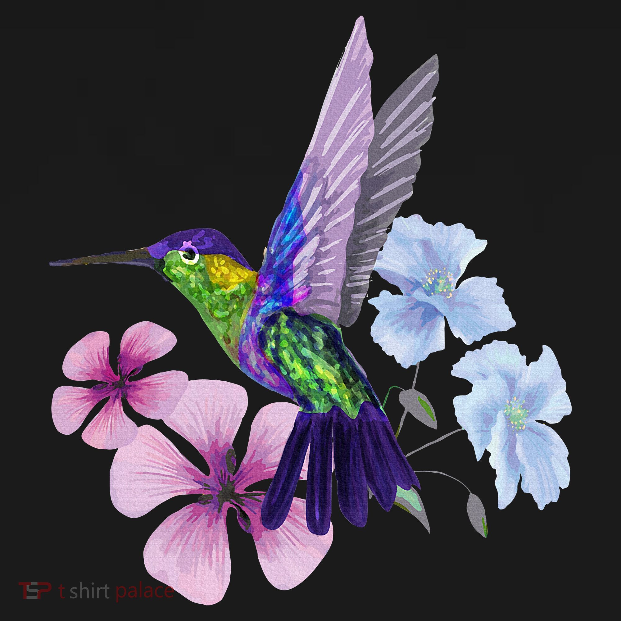 Hummingbird Colibri Snowcap Bird Flowers Tropical Summer Women's Hoodie