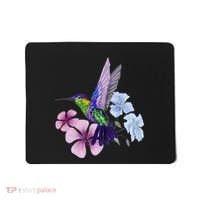 Hummingbird Colibri Snowcap Bird Flowers Tropical Summer Mousepad thumb 0