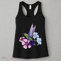Hummingbird Colibri Snowcap Bird Flowers Tropical Summer Women's Tank Top thumb 3