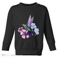 Hummingbird Colibri Snowcap Bird Flowers Tropical Summer Toddler Sweatshirt thumb 0