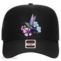 Hummingbird Colibri Snowcap Bird Flowers Tropical Summer Hat thumb 0
