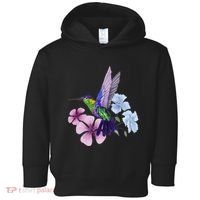 Hummingbird Colibri Snowcap Bird Flowers Tropical Summer Toddler Hoodie thumb 0