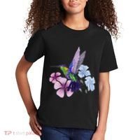 Hummingbird Colibri Snowcap Bird Flowers Tropical Summer Kids T-Shirt thumb 2