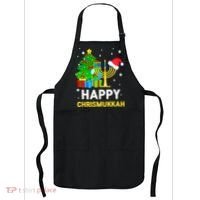 Happy Chrismukkah Santa Hat Christmas Hanukkah Sleep Apron thumb 0