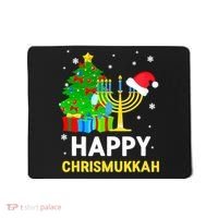 Happy Chrismukkah Santa Hat Christmas Hanukkah Sleep Mousepad thumb 0