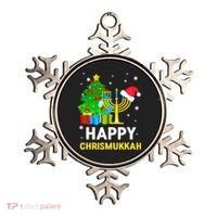 Happy Chrismukkah Santa Hat Christmas Hanukkah Sleep Ornament thumb 0
