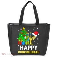 Happy Chrismukkah Santa Hat Christmas Hanukkah Sleep Tote Bag thumb 0