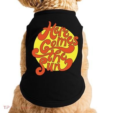 Here Comes The Sun Summer Beach Retro Doggie Tank
