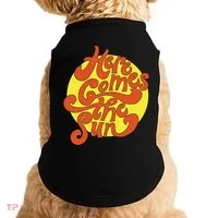 Here Comes The Sun Summer Beach Retro Doggie Tank thumb 0