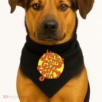 Here Comes The Sun Summer Beach Retro USA-Made Doggie Bandana thumb 1