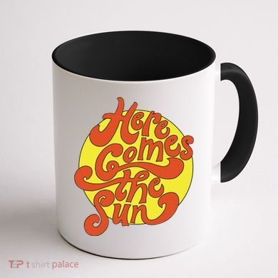 Here Comes The Sun Summer Beach Retro Coffee Mug back