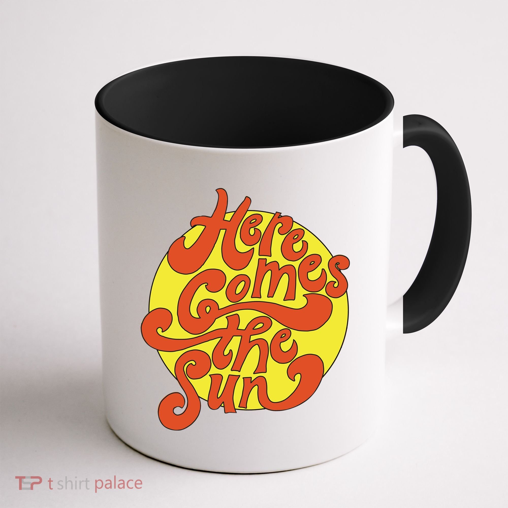 Here Comes The Sun Summer Beach Retro Coffee Mug
