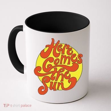 Here Comes The Sun Summer Beach Retro Coffee Mug