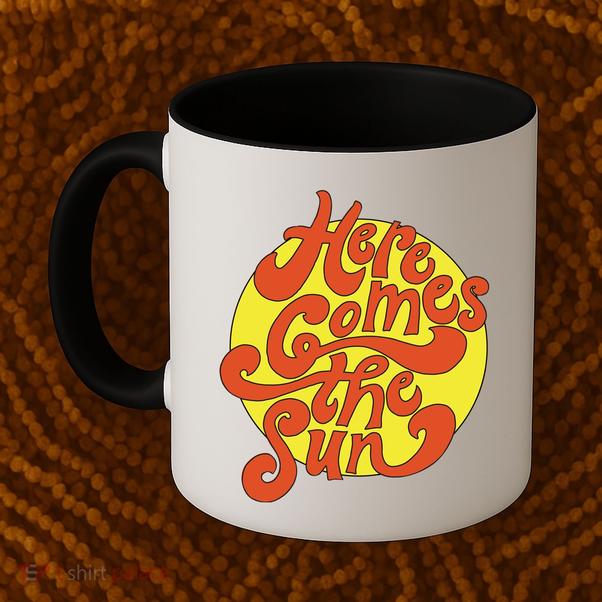 Here Comes The Sun Summer Beach Retro Coffee Mug