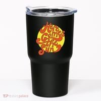 Here Comes The Sun Summer Beach Retro Tumbler thumb 0