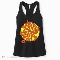Here Comes The Sun Summer Beach Retro Women's Tank Top thumb 0