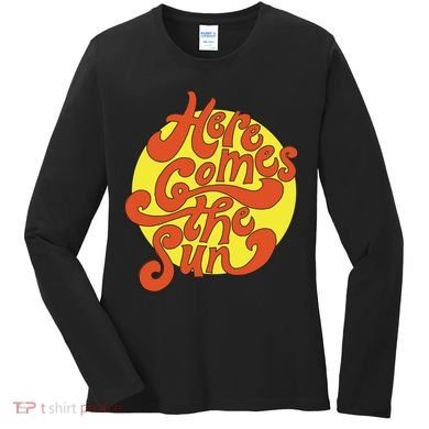 Here Comes The Sun Summer Beach Retro Women's Long Sleeve Shirt