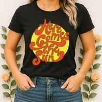 Here Comes The Sun Summer Beach Retro Women's T-Shirt thumb 2