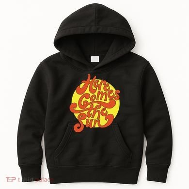 Here Comes The Sun Summer Beach Retro Kids Hoodie