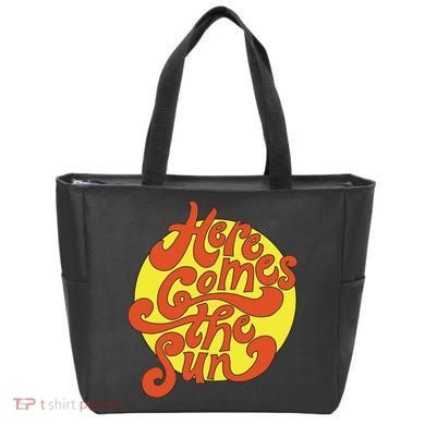 Here Comes The Sun Summer Beach Retro Tote Bag
