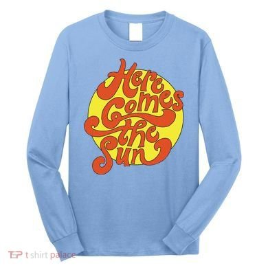 Here Comes The Sun Summer Beach Retro Long Sleeve Shirt