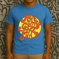 Here Comes The Sun Summer Beach Retro T-Shirt thumb 3