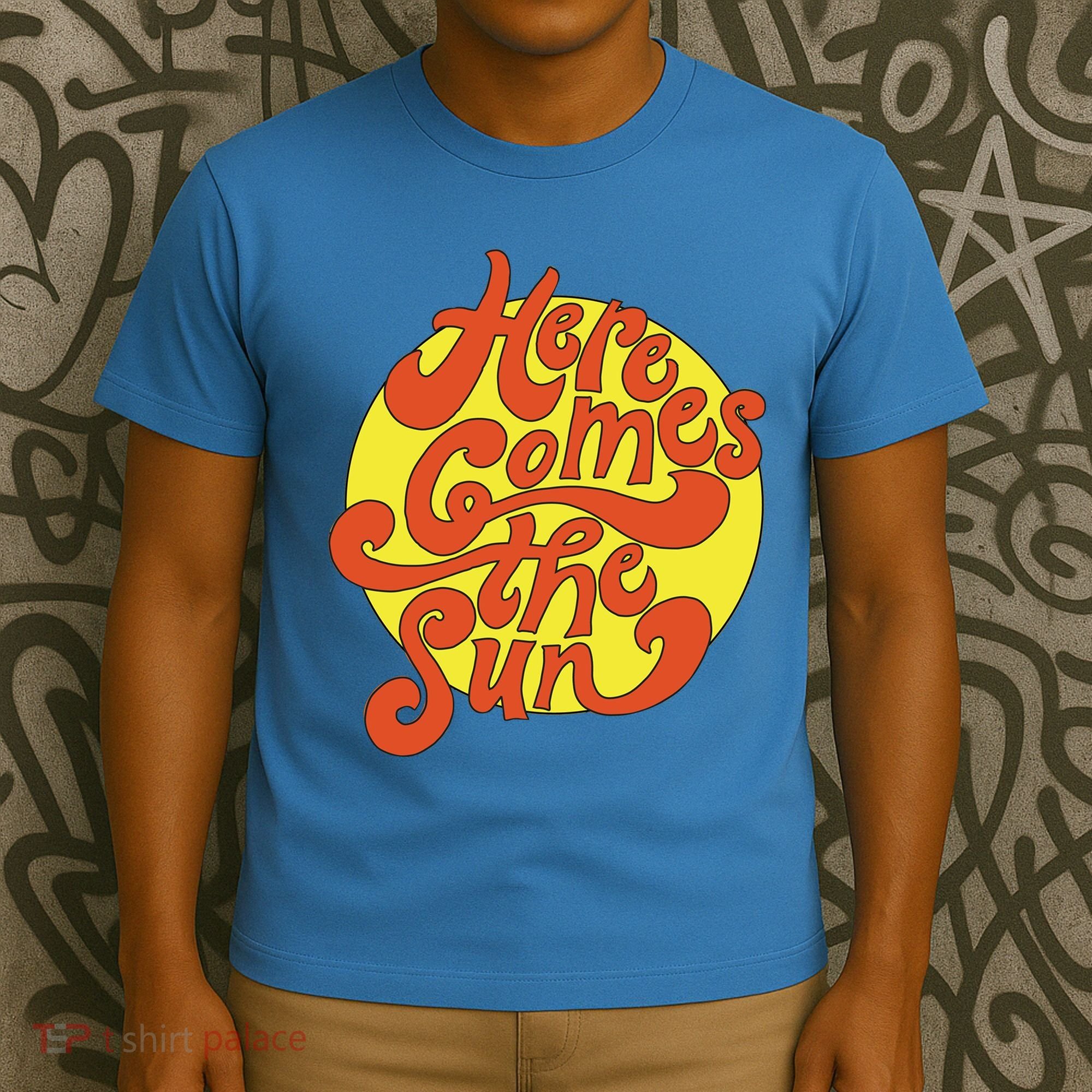 Here Comes The Sun Summer Beach Retro T-Shirt