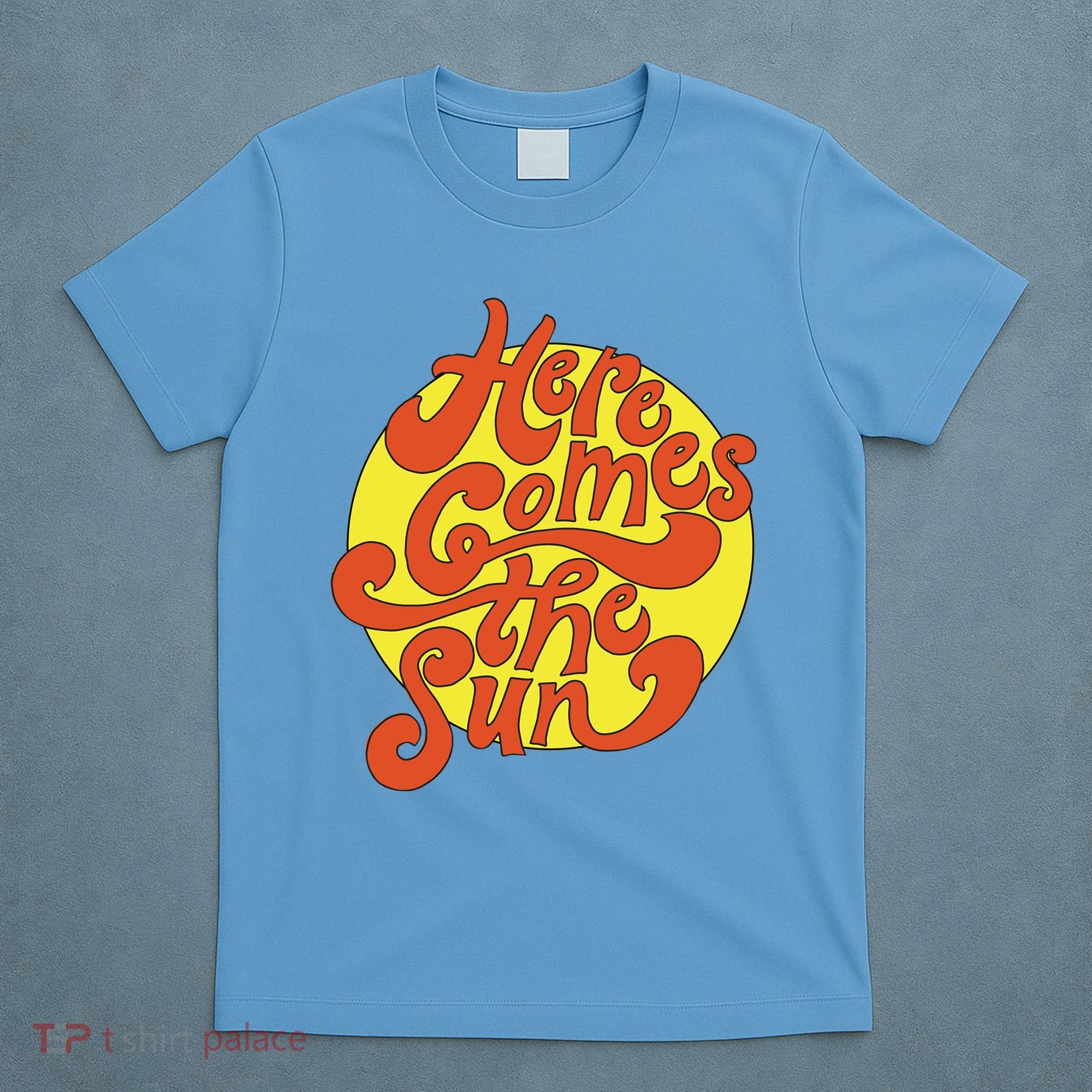 Here Comes The Sun Summer Beach Retro T-Shirt