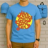Here Comes The Sun Summer Beach Retro T-Shirt thumb 5