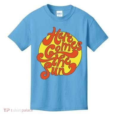 Here Comes The Sun Summer Beach Retro Kids T-Shirt