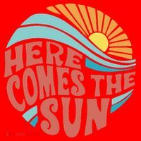 Here Comes The Sun  Baby Summer Beach Santa Hat thumb 1