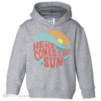 Here Comes The Sun  Baby Summer Beach Toddler Hoodie thumb 0