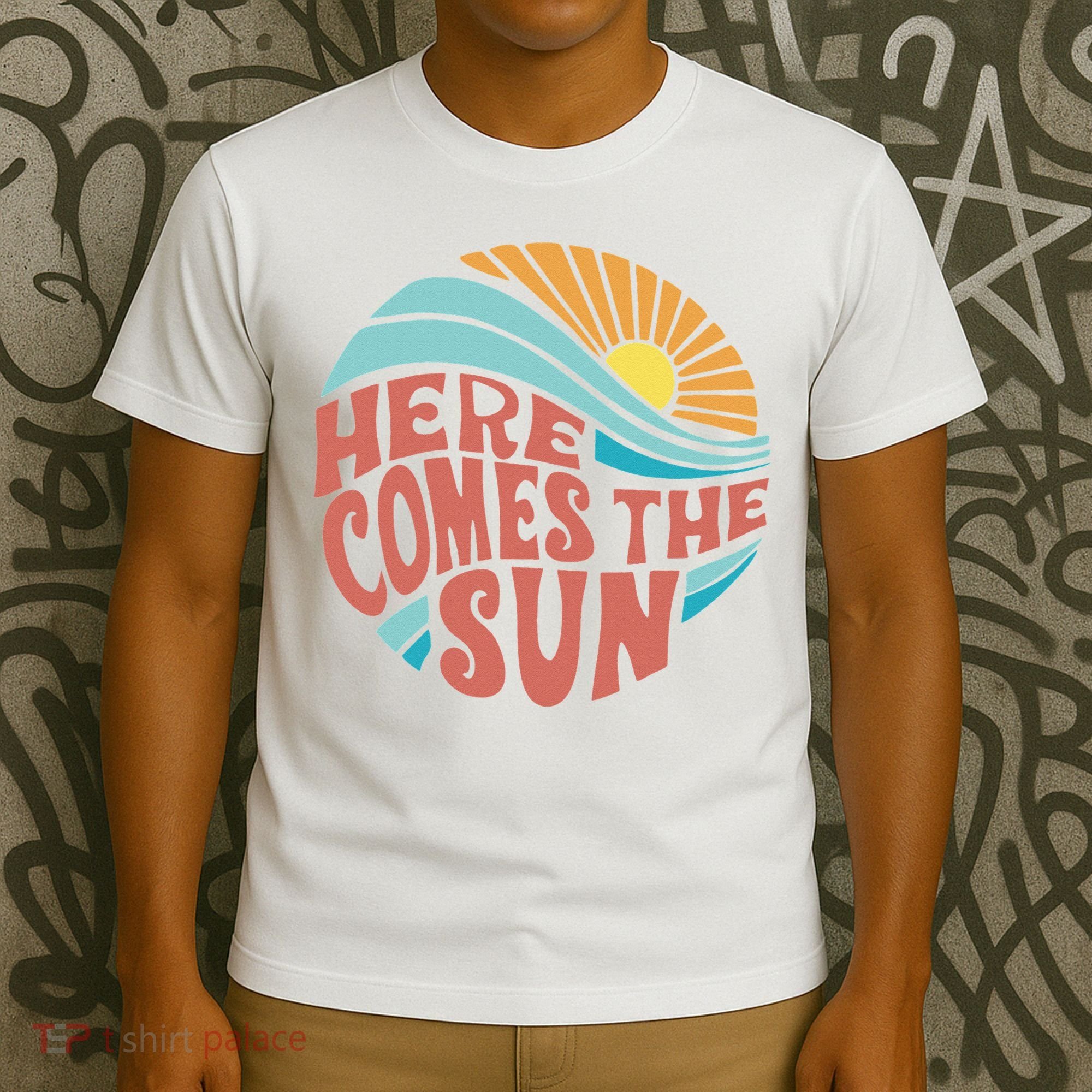 Here Comes The Sun  Baby Summer Beach T-Shirt