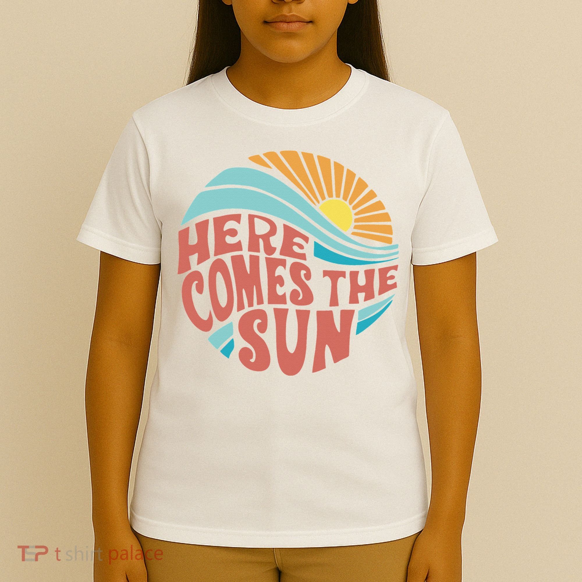 Here Comes The Sun  Baby Summer Beach T-Shirt