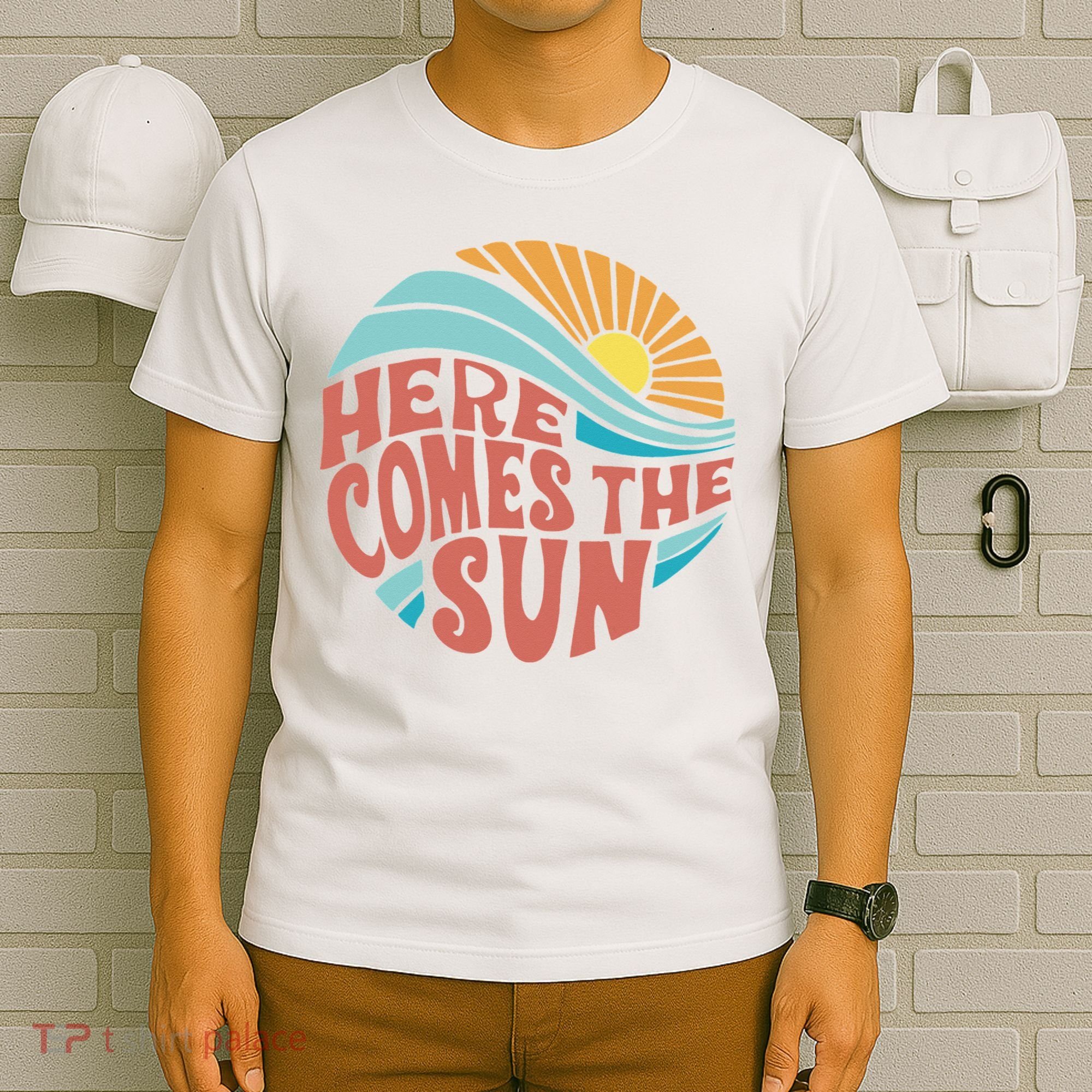 Here Comes The Sun  Baby Summer Beach T-Shirt