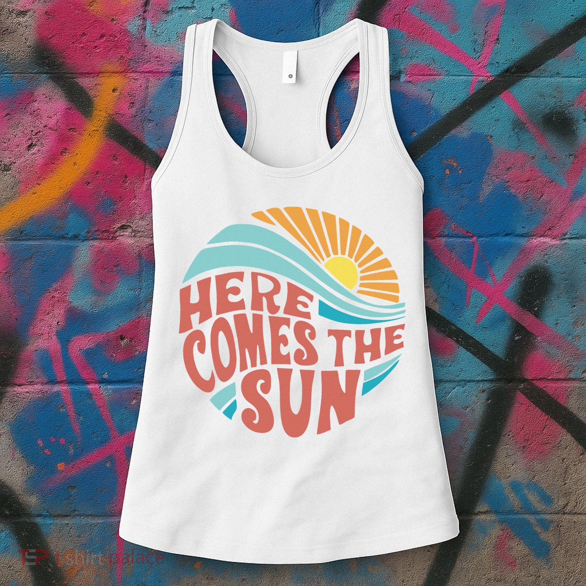 Here Comes The Sun  Baby Summer Beach Women's Tank Top