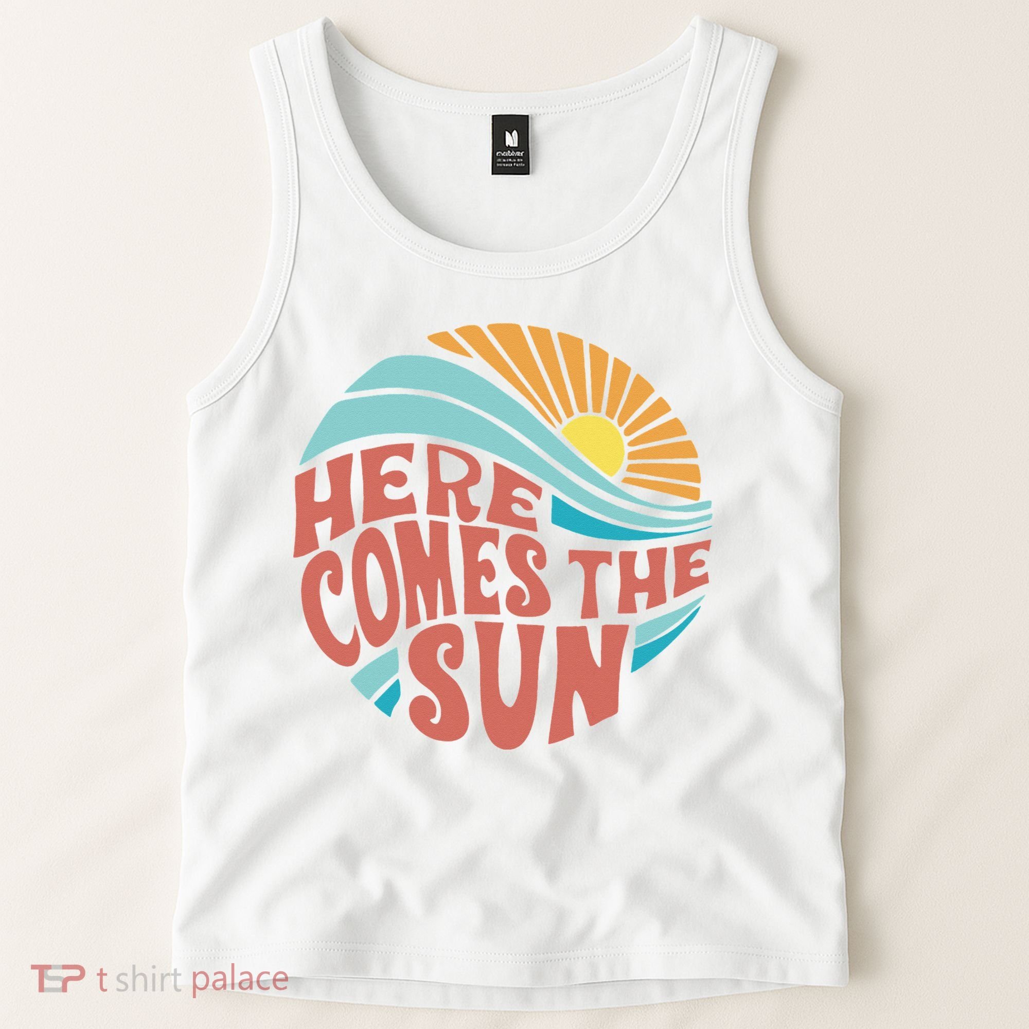 Here Comes The Sun  Baby Summer Beach Tank Top