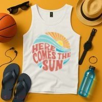 Here Comes The Sun  Baby Summer Beach Tank Top thumb 4