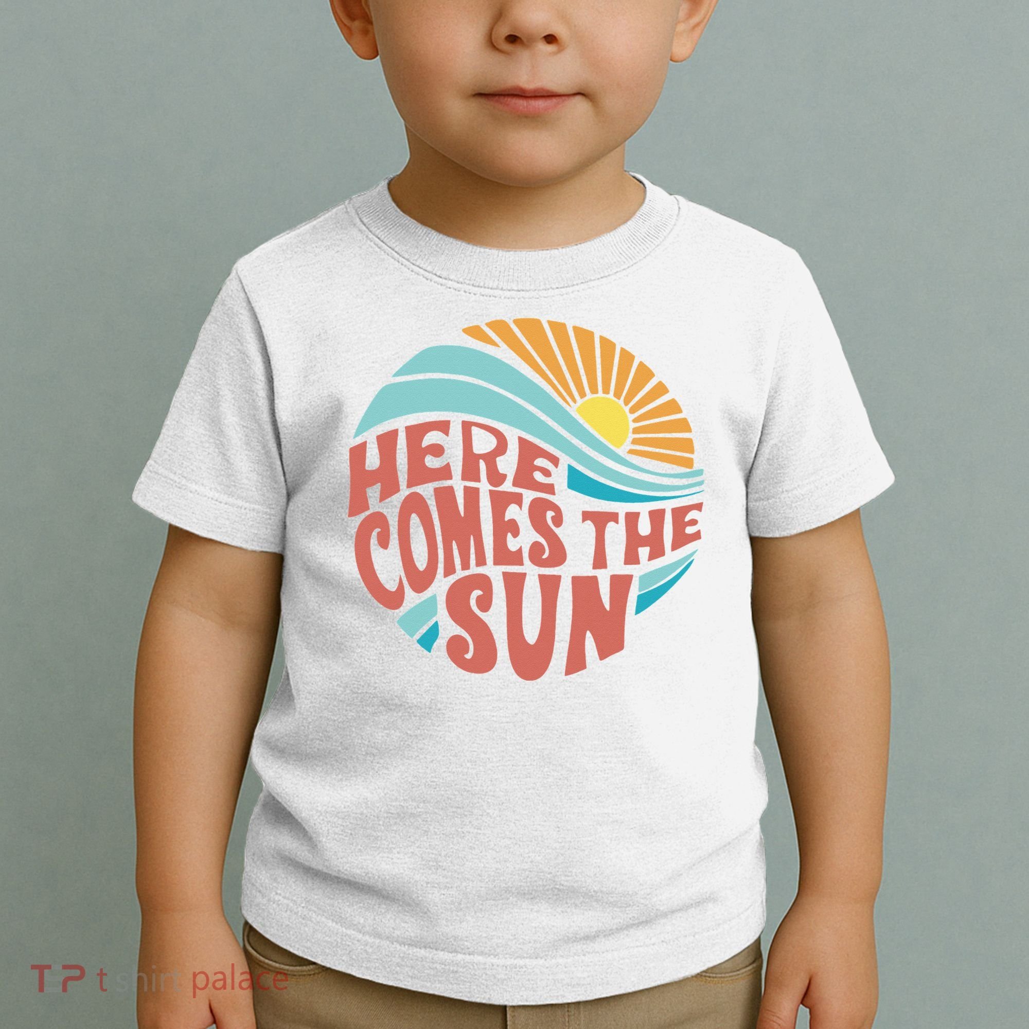 Here Comes The Sun  Baby Summer Beach Toddler T-Shirt