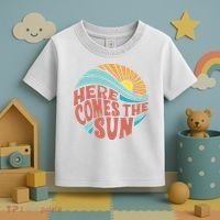 Here Comes The Sun  Baby Summer Beach Toddler T-Shirt thumb 3