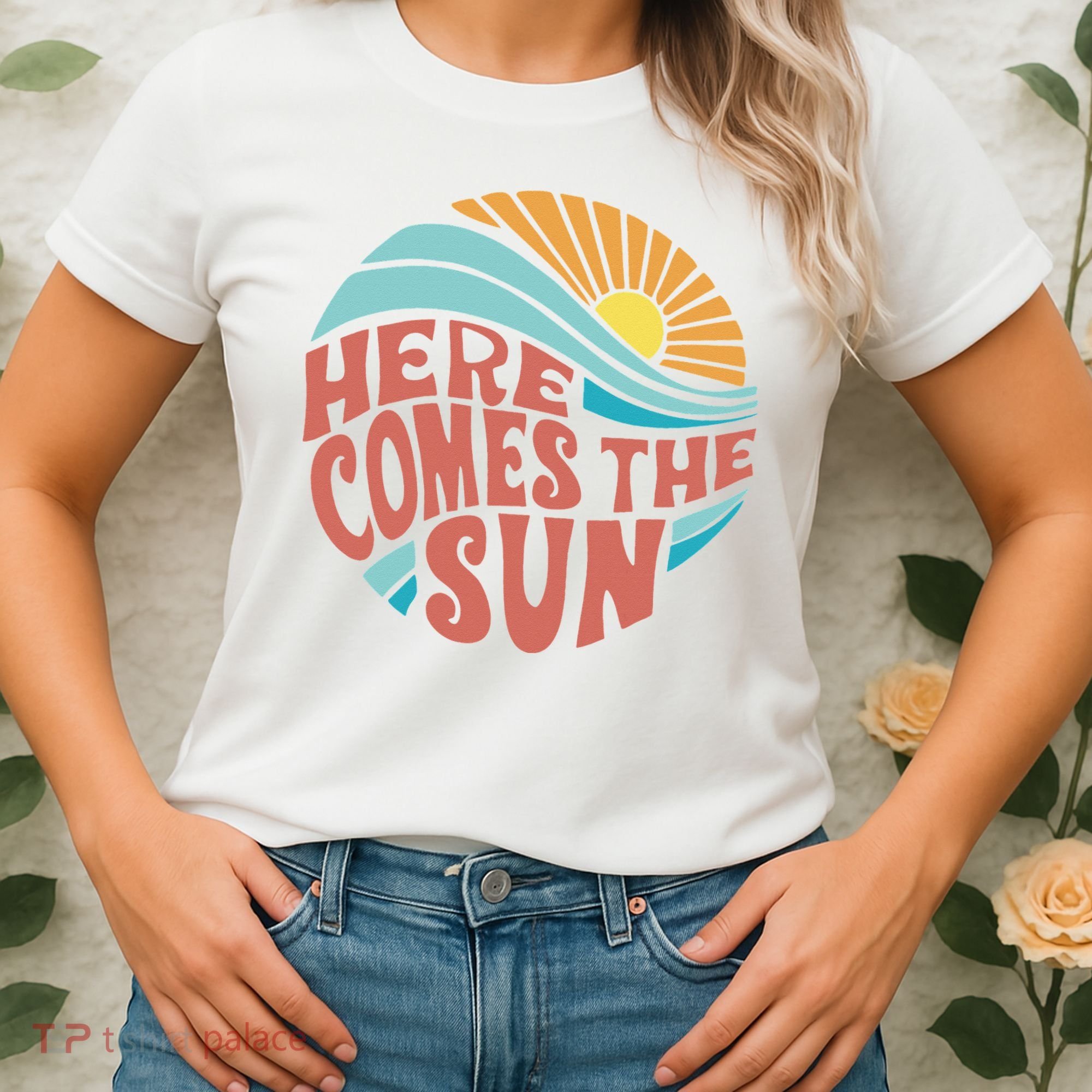 Here Comes The Sun  Baby Summer Beach Women's T-Shirt