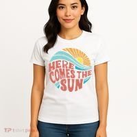 Here Comes The Sun  Baby Summer Beach Women's T-Shirt thumb 4