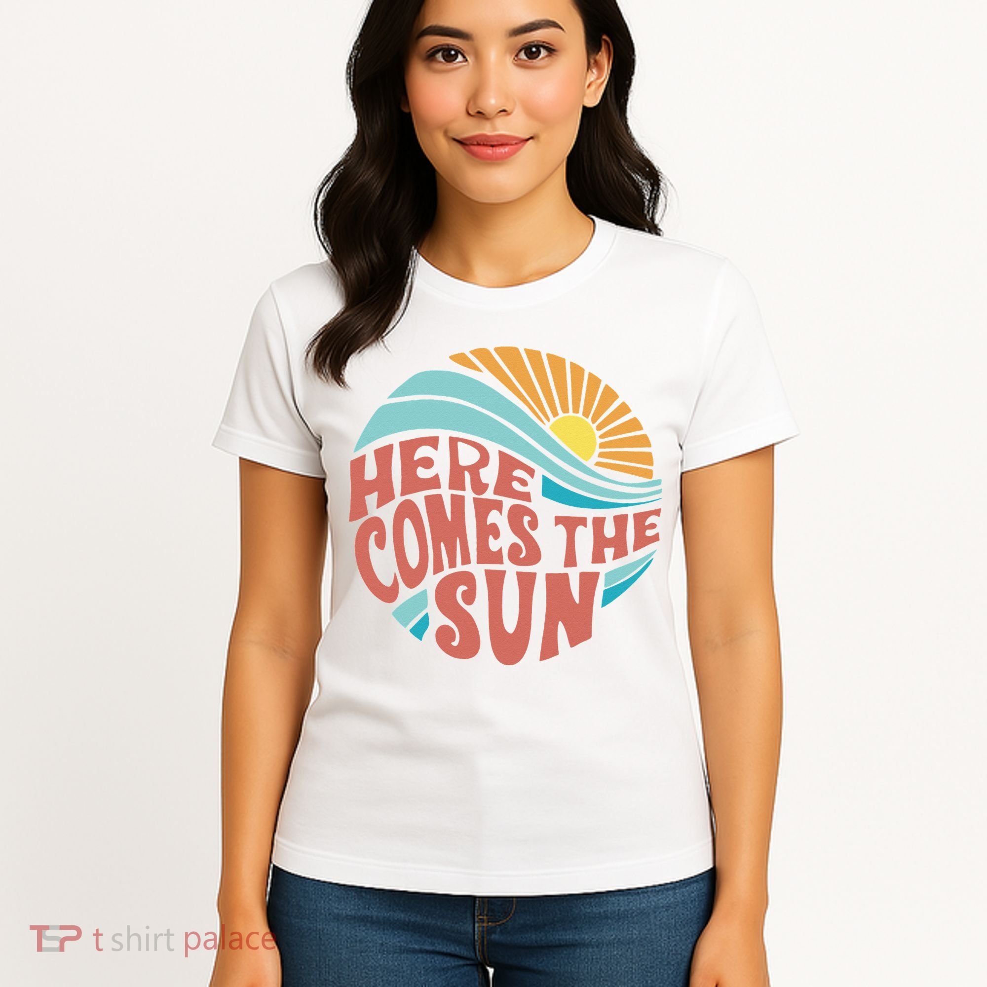 Here Comes The Sun  Baby Summer Beach Women's T-Shirt