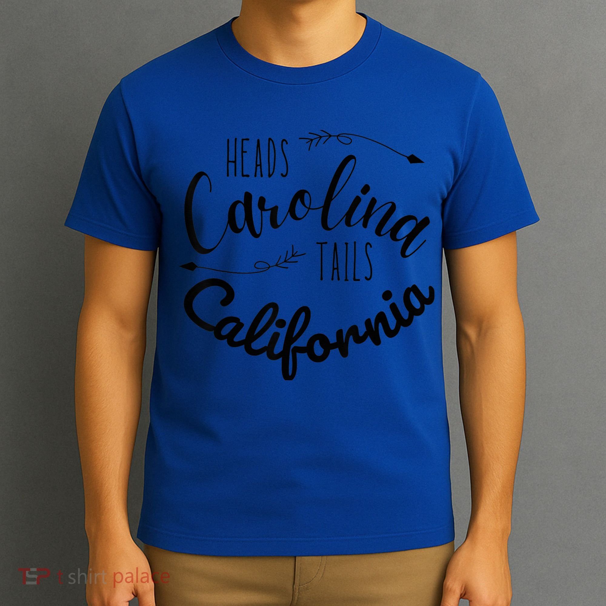 Heads Carolina Tail California Western Summer Beach Paradise T-Shirt