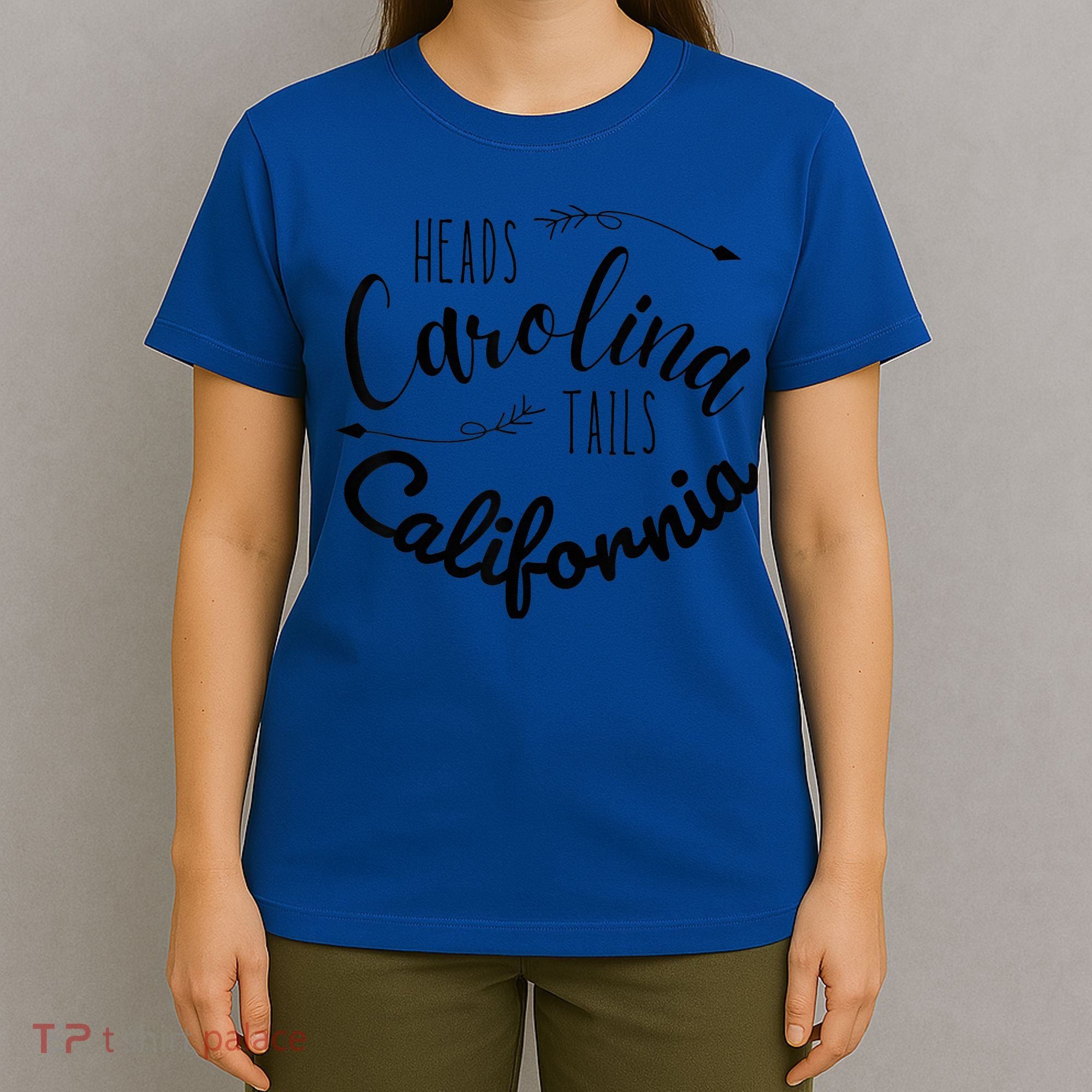 Heads Carolina Tail California Western Summer Beach Paradise T-Shirt