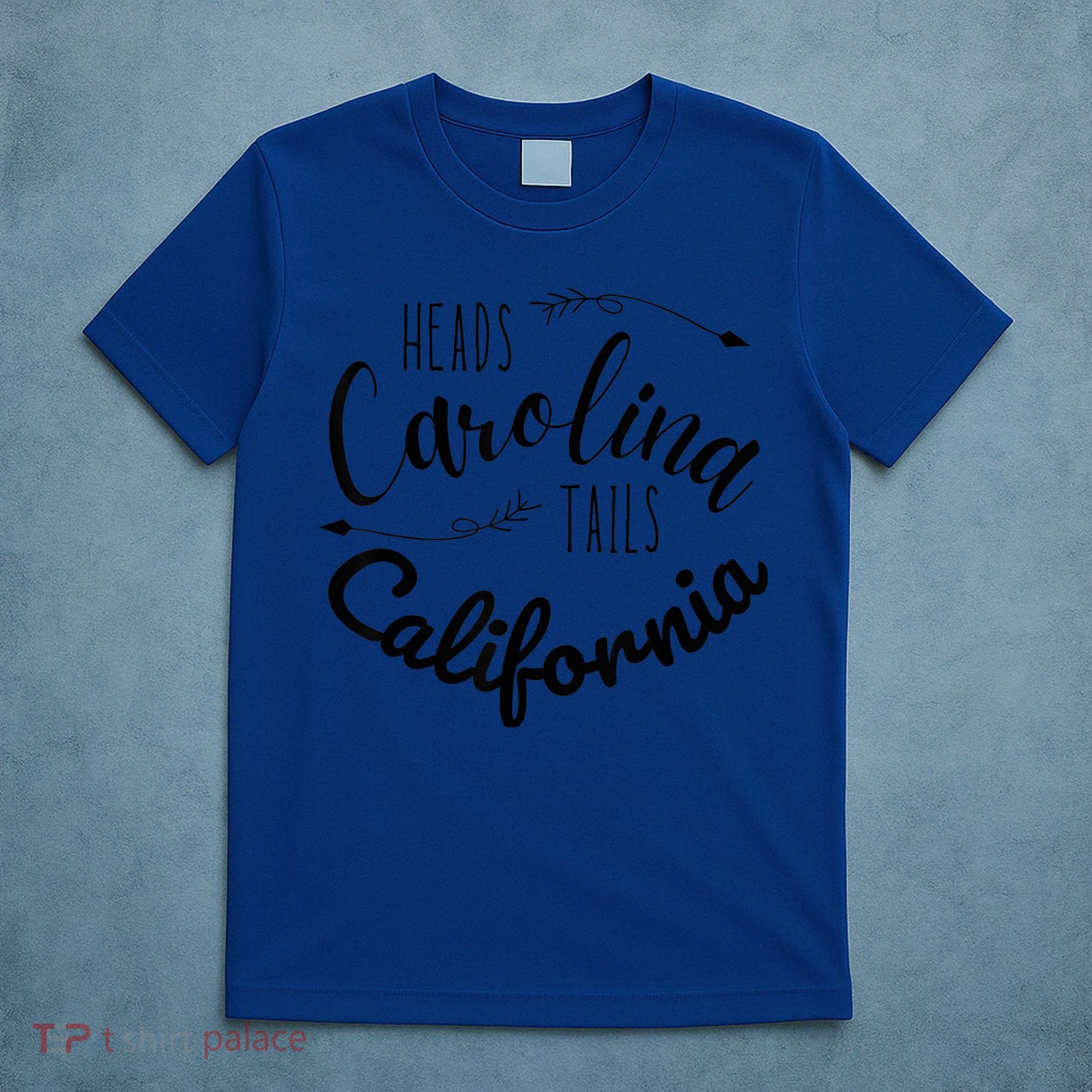 Heads Carolina Tail California Western Summer Beach Paradise T-Shirt